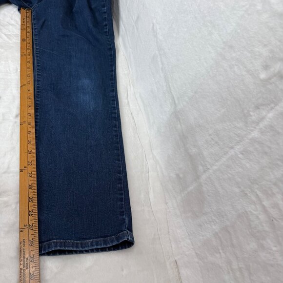 St. Johns Bay Womens Size 16 Blue Mid-rise Straight Leg Denim Jeans - Picture 5 of 10